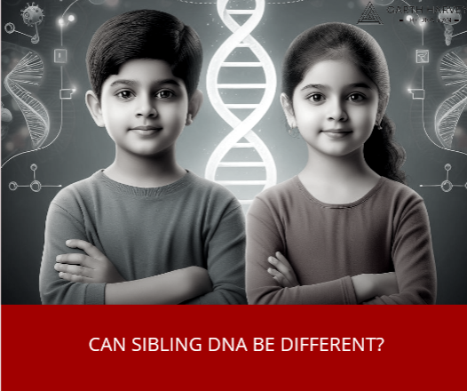 dna differences between siblings